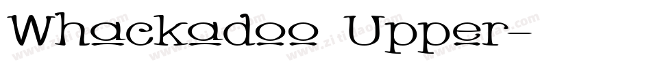 Whackadoo Upper字体转换